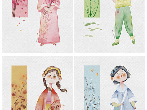 春夏秋冬小古风Girl（个人主页-ZNTc5NjIzNjQ=） - 创作习作 - 站酷设计师PhoebeZM原创素材 - 站酷ZCOOL