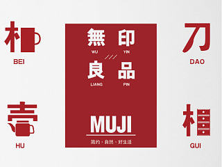 无印良品muji  海报 字体