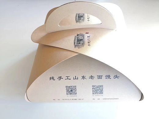 山东纯手工馒头包装设计