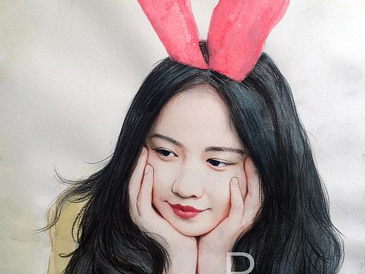 带兔子耳朵少女（个人主页-ZMTYxNzgzMTY=） - 绘画 - 站酷设计师家常豆腐原创素材 - 站酷ZCOOL