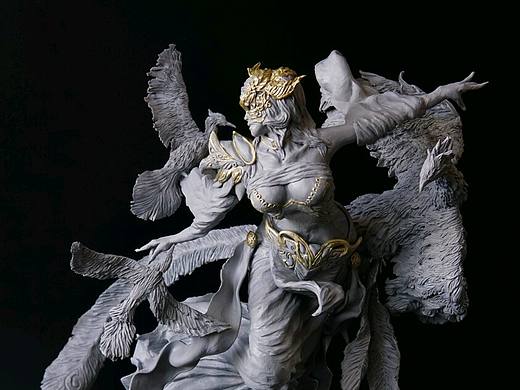 聖徒原創(chuàng)作品《百鳥朝鳳.羋月》（個人主頁-ZMjcxMTEwMzY=） - 手辦/模玩 - 站酷設計師聖徒原創(chuàng)素材 - 站酷ZCOOL