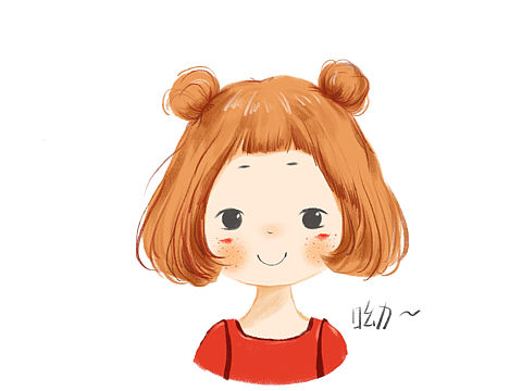手绘l小女孩