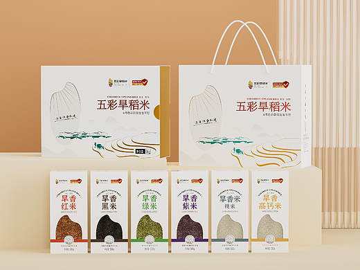 五彩旱稻米x逸兴 | 秘境之米包装设计