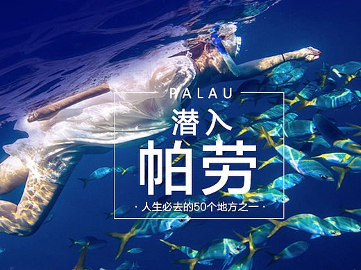 帕劳当地游 详情页设计