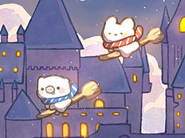 今天是魔法小豬和魔法小兔子！