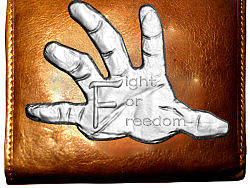 金属浮雕皮具 Fight for freedom（个人主页-ZMTA5NzIwMA==） - 工艺品设计 - 站酷设计师铭廓工作室原创素材 - 站酷ZCOOL