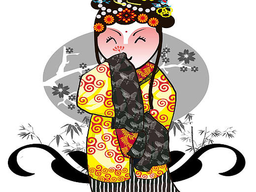 京剧小人物（个人主页-ZMzAxNzczMjQ=） - 商业插画 - 站酷设计师羊小咩咩咩原创素材 - 站酷ZCOOL