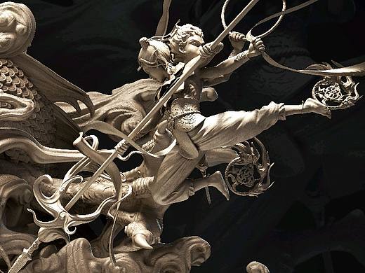 哪吒闹海（个人主页-ZMzIyMTk1NDg=） - 人物/生物 - 站酷设计师睿语_ReYU原创素材 - 站酷ZCOOL