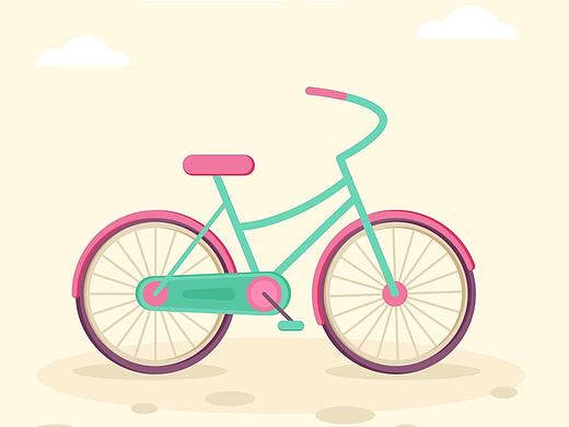 卡通小单车
