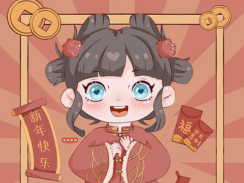 Q版可爱少女系列（个人主页-ZNTY5OTgyNjg=） - 儿童插画 - 站酷设计师醉倒在酒窝里原创素材 - 站酷ZCOOL