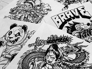 插画草图分享