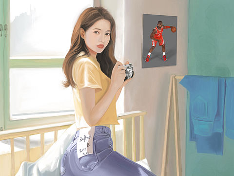 穿牛仔裤的女人