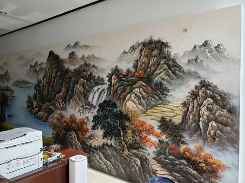 浮雕画 浮雕立体画墙绘壁画浮雕立体画