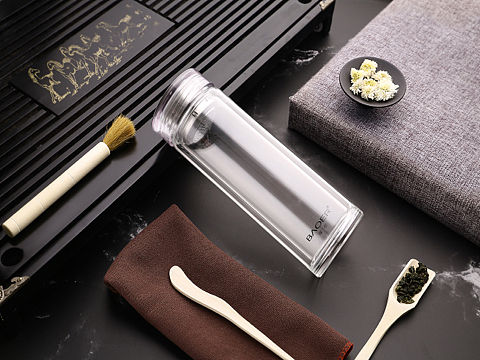 保尔 透明杯盖玻璃杯拍摄