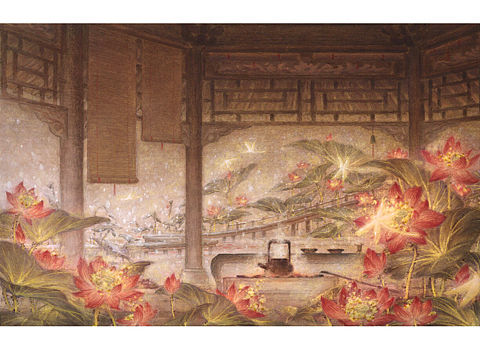 新国画 |《君有疾否》小说 手绘国风古风插画 图书封面