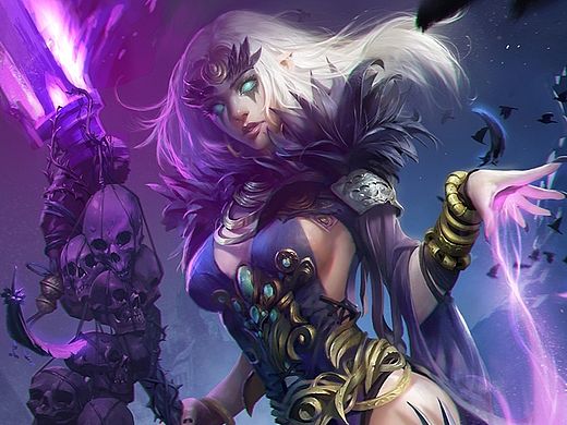 女巫/游戏卡牌/插画