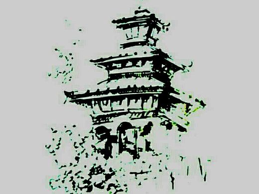 2014青岛世园会速写写生作品