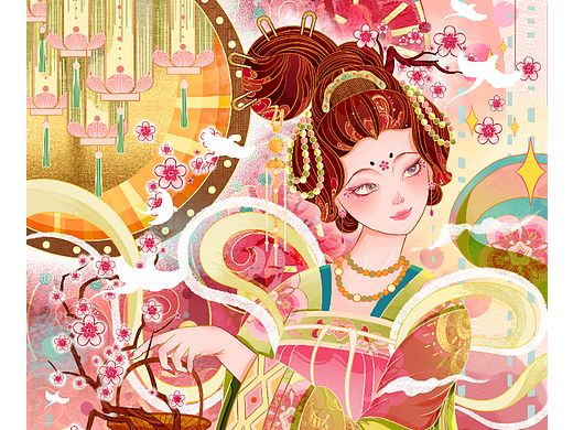 十二花神系列插画 | 合集