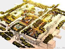 商业街改造鸟瞰图（个人主页-ZMjkyNjAyNA==） - 景观设计 - 站酷设计师崔崔_MAY原创素材 - 站酷ZCOOL