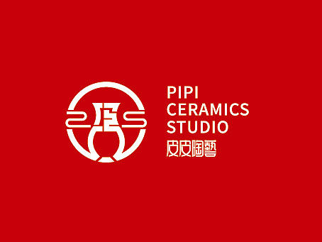皮皮陶艺logo设计