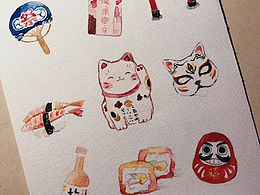 個(gè)人練習(xí) 水彩插畫