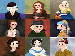 名畫轉(zhuǎn)插畫系列