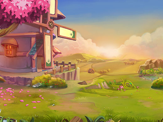 一个页游的背景图