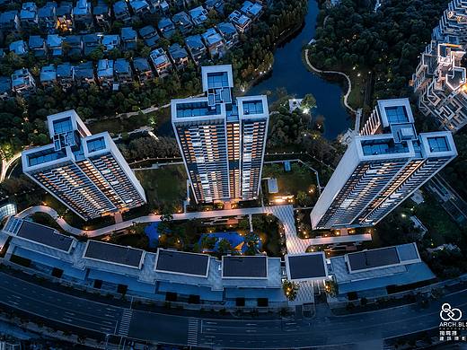 成都万科传奇公园建筑摄影实景