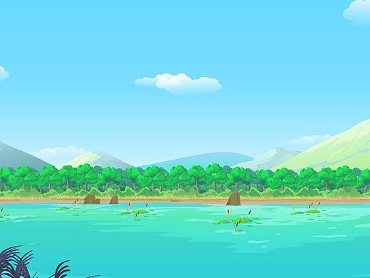 某部动画片的背景~