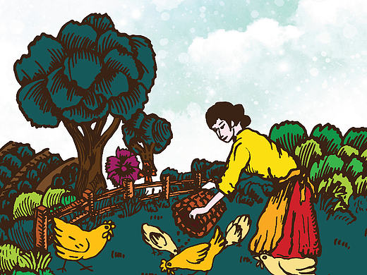 小树苗农家土鸡蛋包装设计