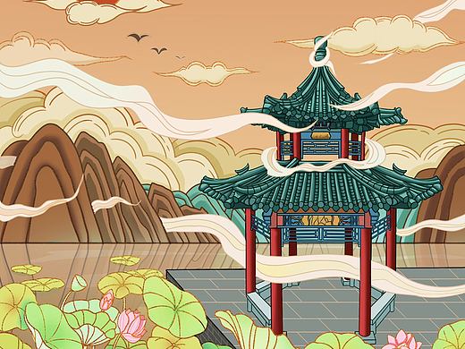 国风海报插画