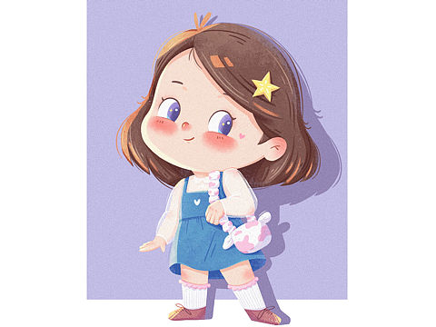 戴星星的小女孩✨（含过程）