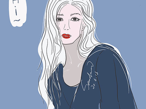 速涂 女網(wǎng)友（個人主頁-ZNDU0NjY4MTI=） - 創(chuàng)作習作 - 站酷設計師膝蓋上有個畫廊原創(chuàng)素材 - 站酷ZCOOL