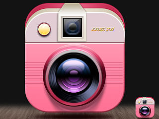 每日一UI——粉色小相机
