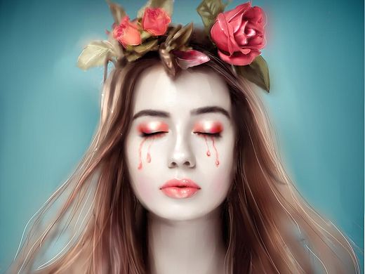 转手绘美女，看了一些视频教程后第一次尝试，求大师指点（个人主页-ZMTQyNjQwODg=） - 艺术插画 - 站酷设计师直直怪原创素材 - 站酷ZCOOL