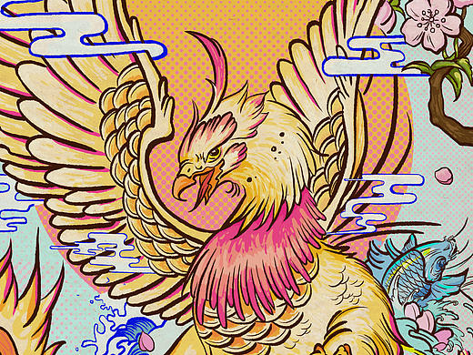 鸡年招桃花专用壁纸