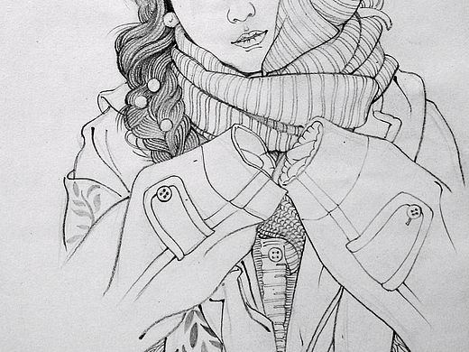 朱唇微起嘘冬阳（个人主页-ZMzQwNjMyODg=） - 商业插画 - 站酷设计师浣花楼原创素材 - 站酷ZCOOL