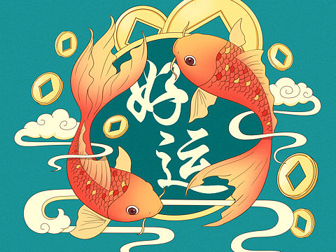 锦鲤（个人主页-ZNTE1ODQwMTY=） - 创作习作 - 站酷设计师向新野原创素材 - 站酷ZCOOL