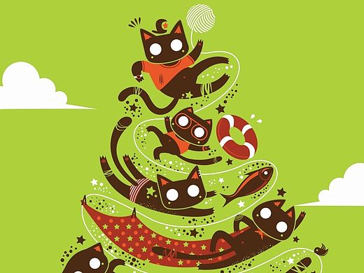 毛毛圣诞树（个人主页-ZMTI1NjYxNDg=） - 创作习作 - 站酷设计师逗站圣佛原创素材 - 站酷ZCOOL