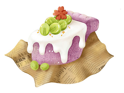 原创 儿插食物刻画 插画日常练习