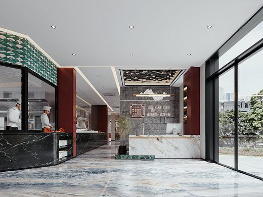 一家中餐厅（个人主页-ZNTk0OTg3MDg=） - 酒店餐饮设计 - 站酷设计师青山自来风原创素材 - 站酷ZCOOL