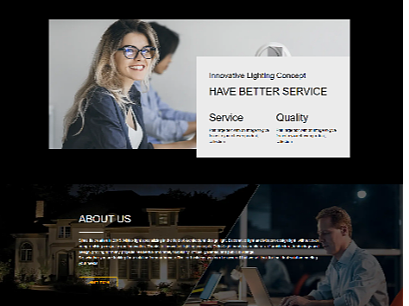照明灯具网站页面