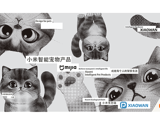 小米-小顽猫砂盆包装设计