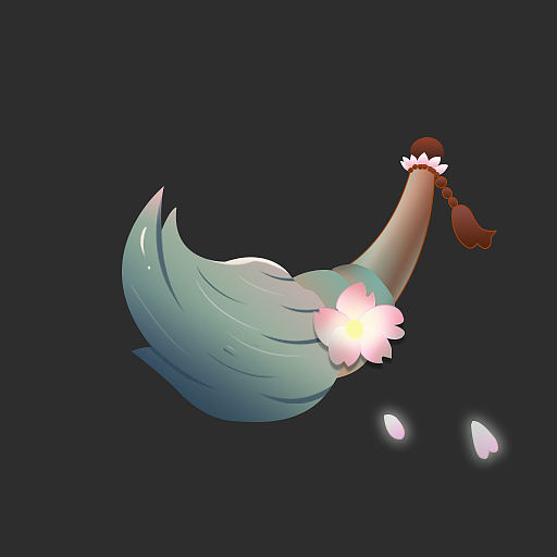 中国风格ui图标毛笔