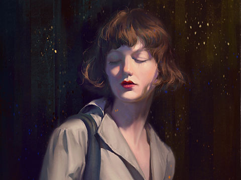 阳光下的小姐姐