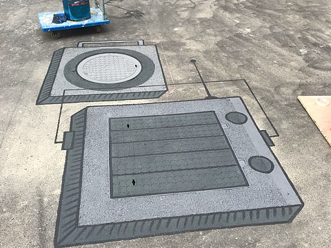 地面井盖再创造