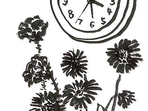 ＜时间与花＞