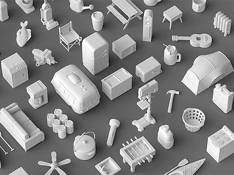 资源｜180个3D模型Happy Toolbox模型包V2