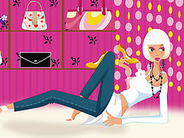 插畫2，鞋包服飾插畫