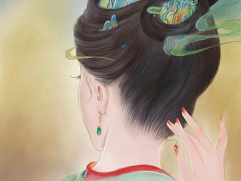 《坚持画画第24天−只此青绿》